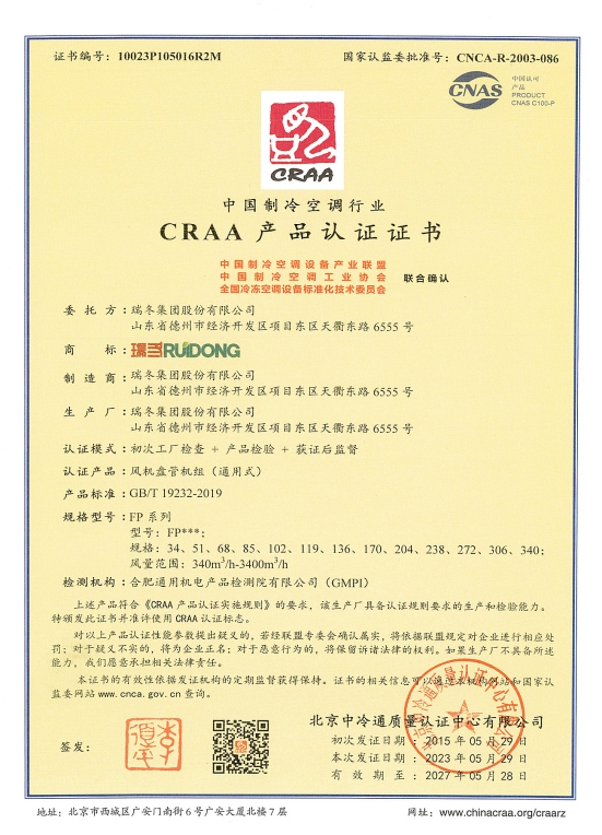 Unidad Fan Coil (tipo estándar)