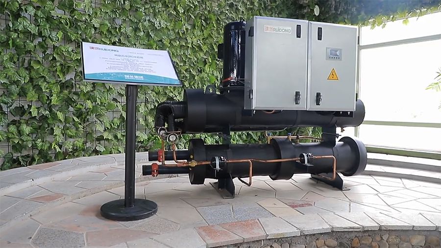 Chiller tipo Scroll refrigerado por agua y bomba de calor, 70kW-280kW